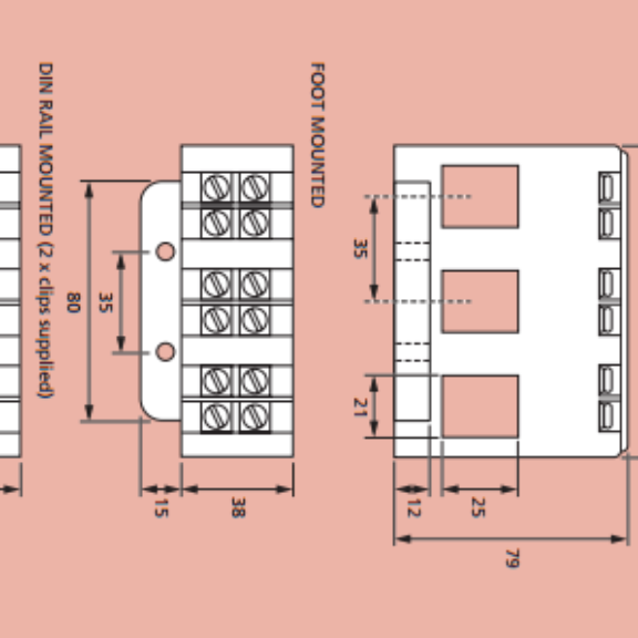 Hobut CT105F 3 Phase Current Transformer range (100250/5A)